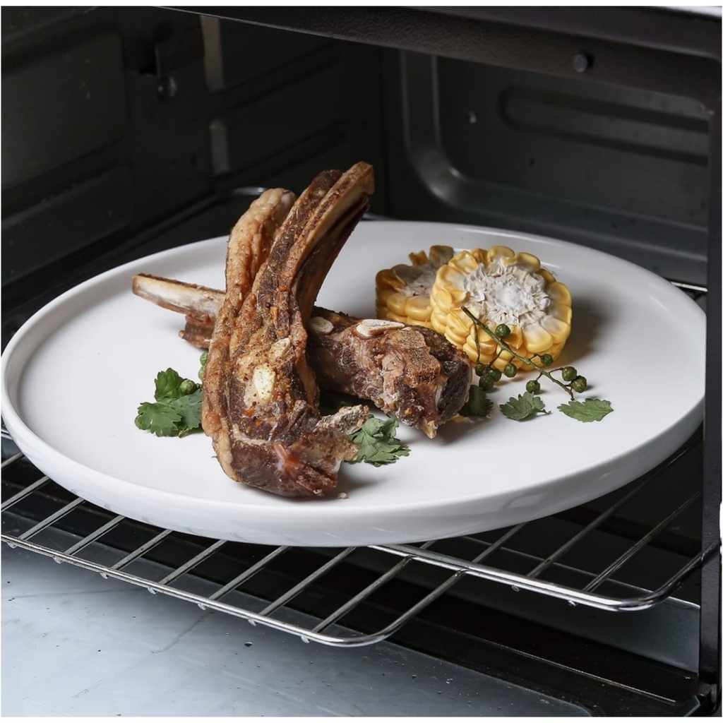 Plate 27cm Round White Basic Lipped Plate-10.5-2