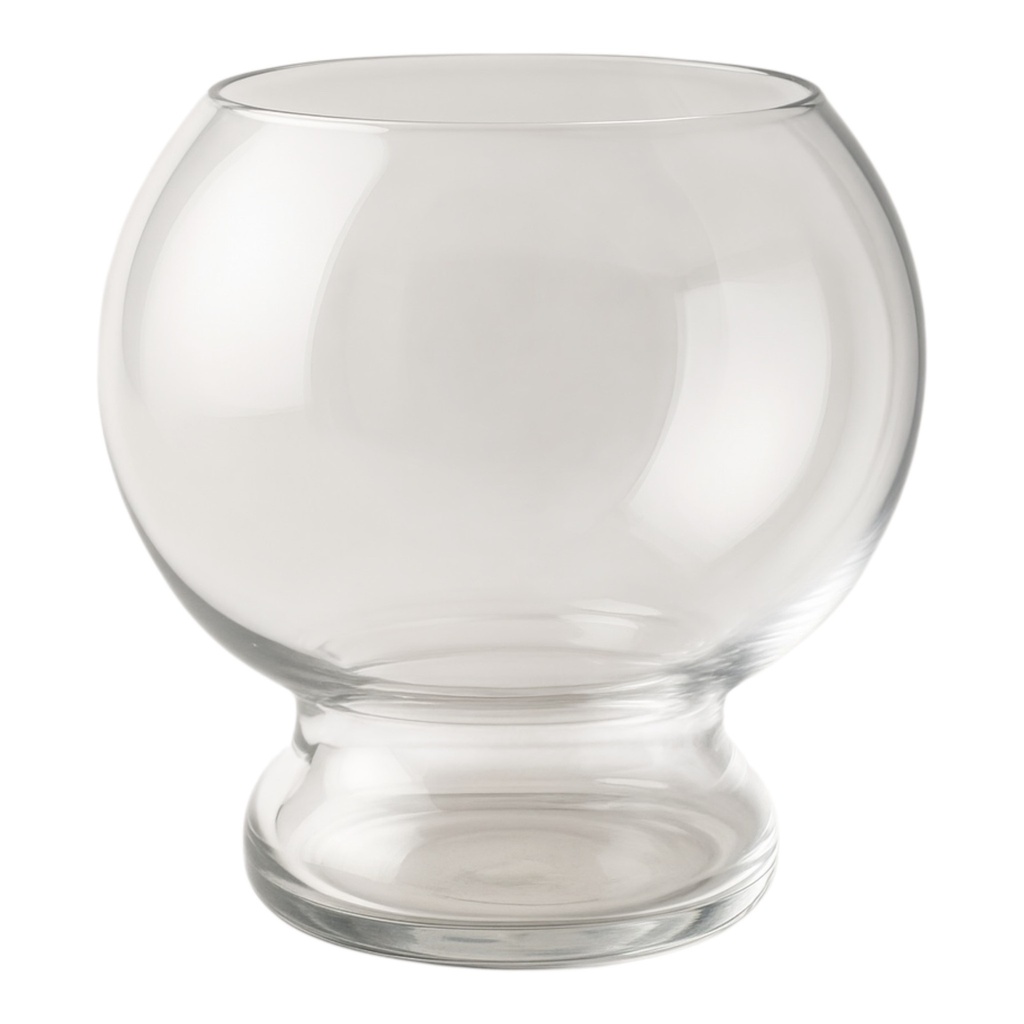 Bubble Ball 20x15cm Clear Glass With Footed VAS20DL