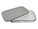 Casserole 1.6lt Borosilicate Glass With Grey Lid CH1123
