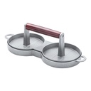 Burger Press 28x9.5cm Double Aluminum Wooden Handle ZX-172