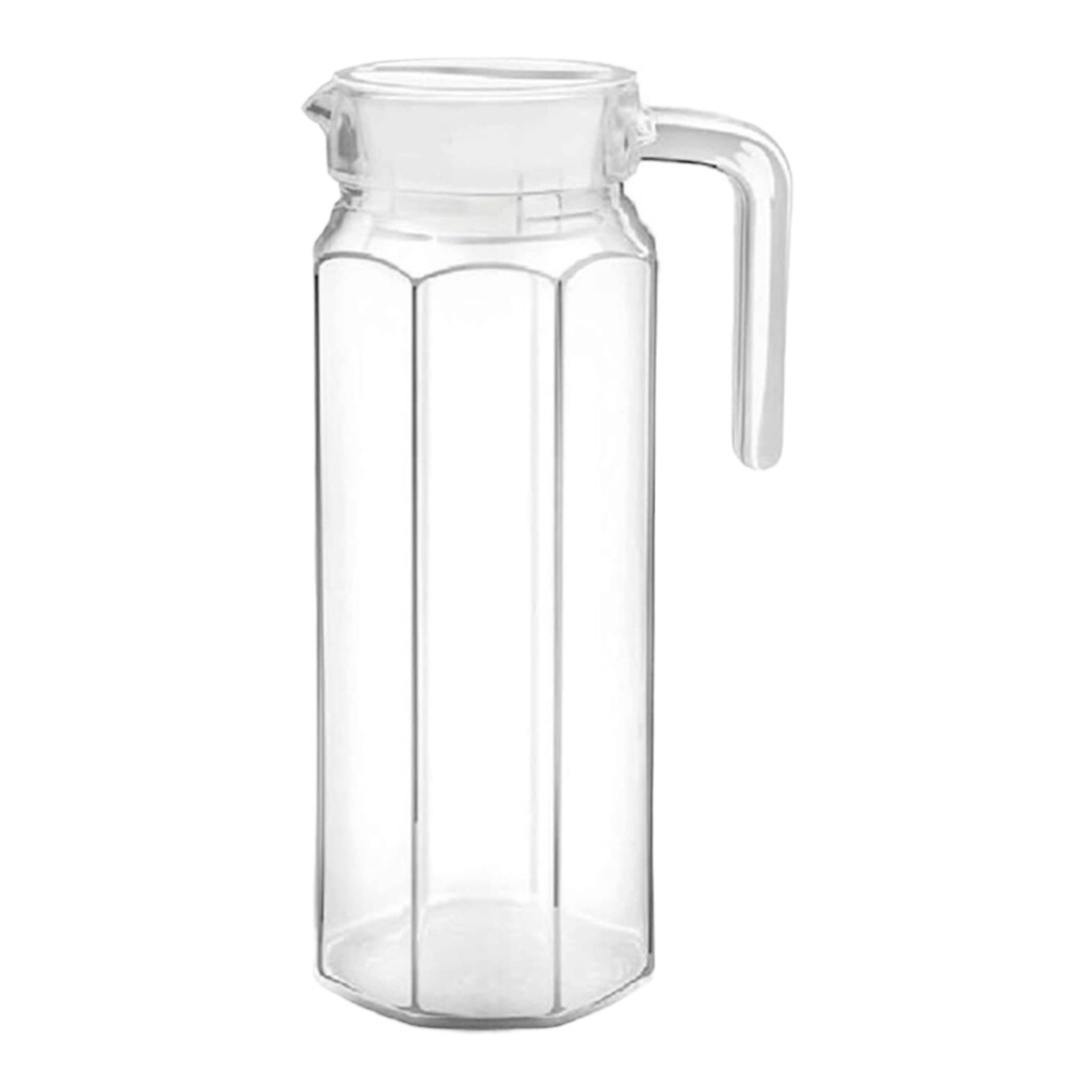 Water Jug 1.1Lt Fridge Clear with White Lid 26928