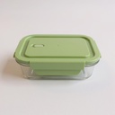 Storage Box 410ml Rectangular Glass with Lid 70317