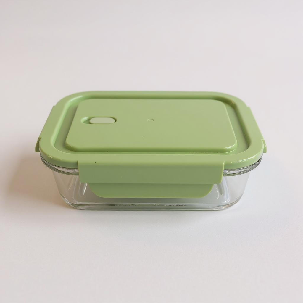 Storage Box 680ml Rectangular Glass with Lid 70318