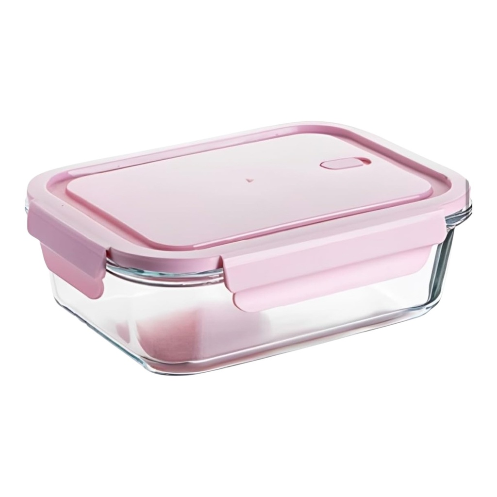Storage Box 1500ml Rectangular Glass with Lid 70320