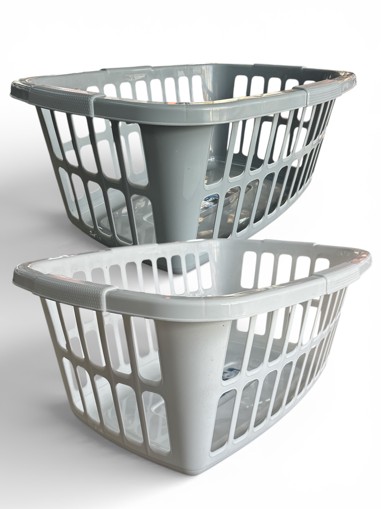 Laundry Basket 40lt Rectangular Plastic E-297