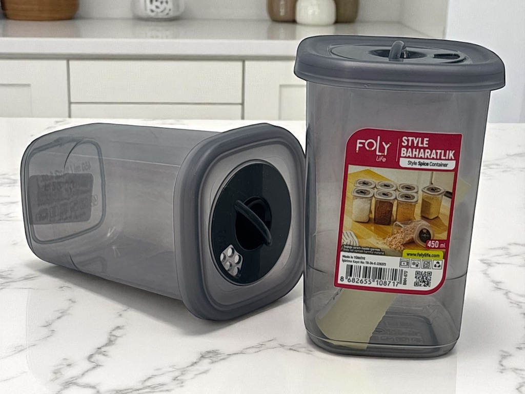 Storage Box 8x8x12cm 0.45lt Food Container Plastic With Lid BNM-8717