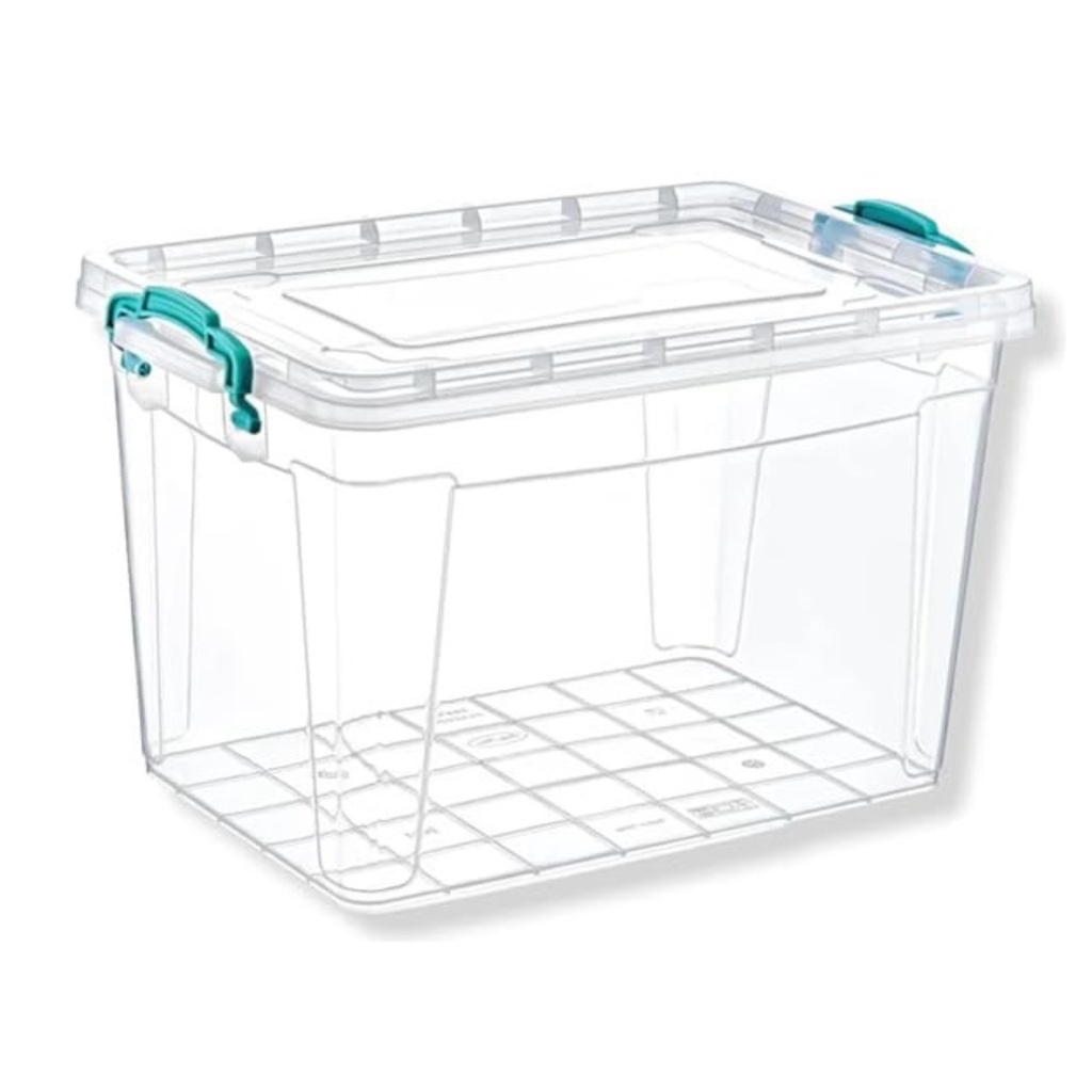 Storage Box 22x15x16cm 2.8lt Deep Multiuse Container Plastic With Lid E-526