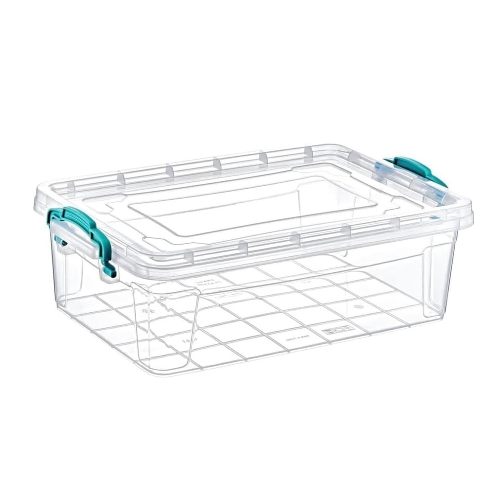 Storage Box 25x17x12cm 3lt Deep Multiuse Container Plastic With Lid E-502
