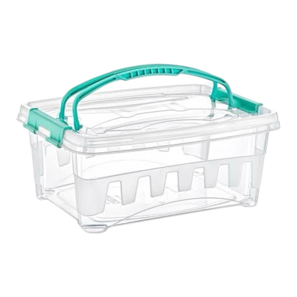 Storage Box 30x22x18cm 8lt Deep Multiuse Container Plastic With Lid E-351