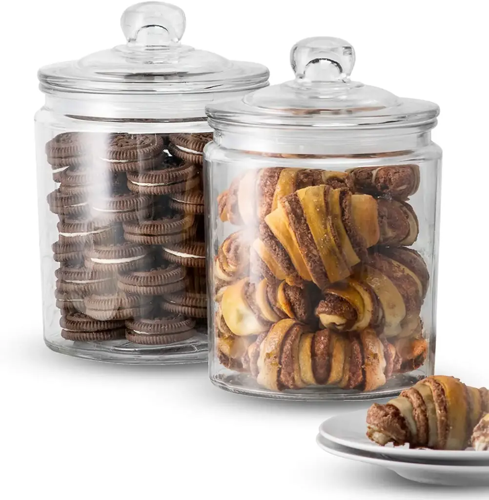 Cookie Jar 1.87lt 14.5x21.5cm Glass Barrel 001-2