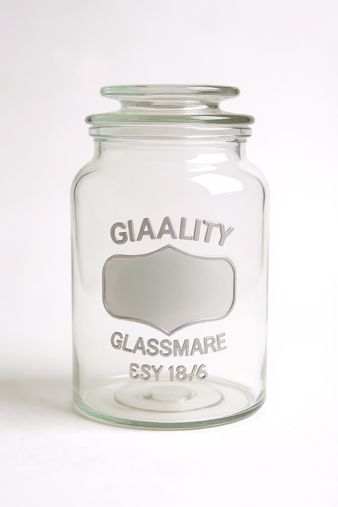 Jar 1.5Lt Round Canister With lid (20.5x11.5cm) - 11330