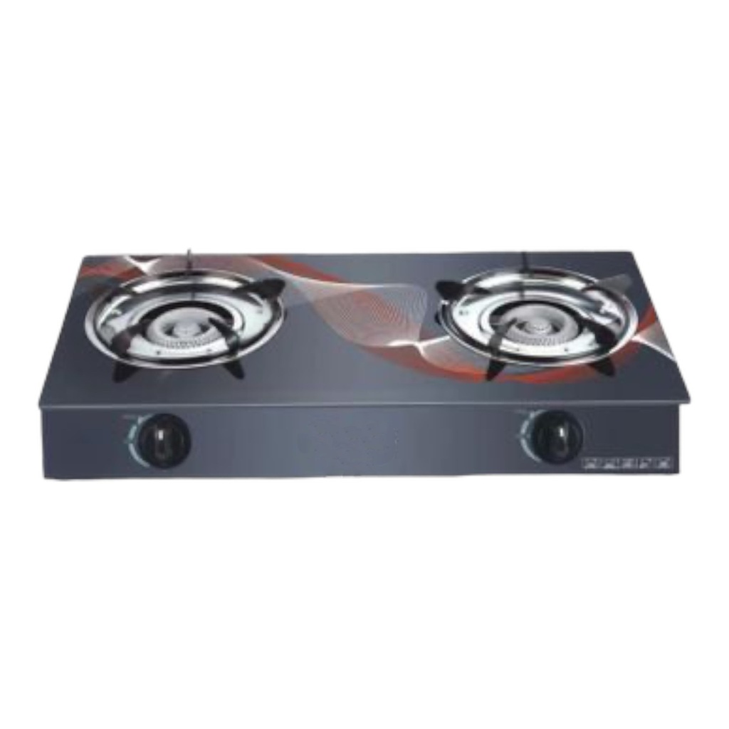 Stove 2 Plate Gas Glass Top Tabletop - RH/Gas