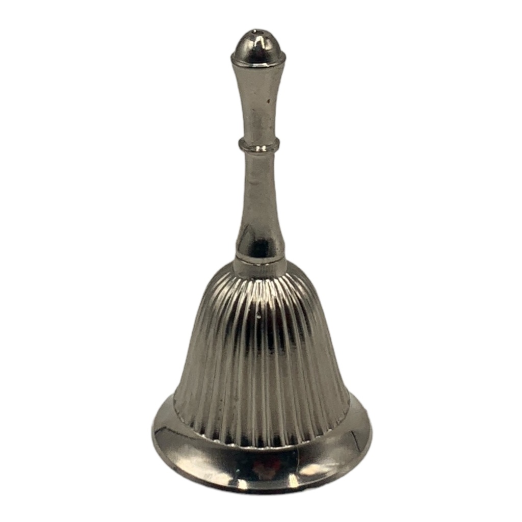 Hand Bell 10cm Stainless Steel Grooved - DT ERM1493
