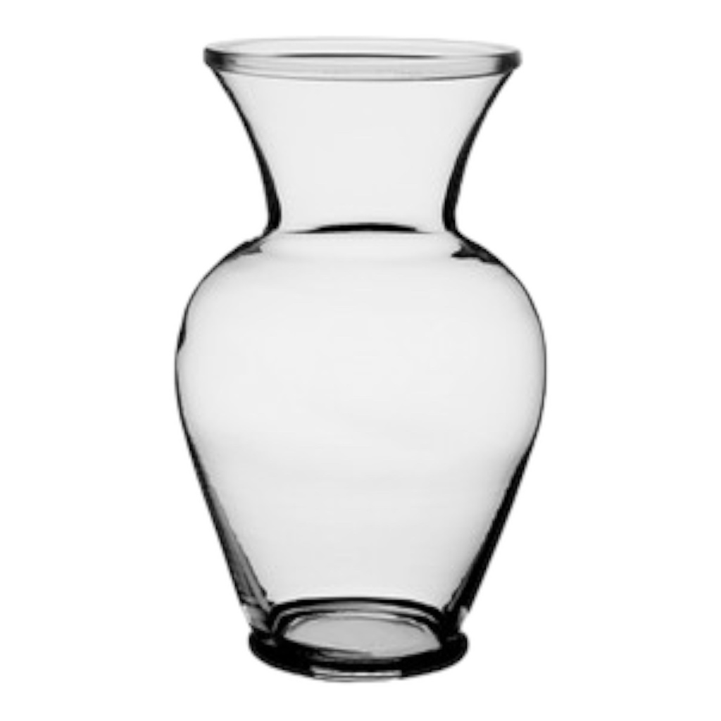 Glass Vase 27x12cm Tulsi Clear Glass - VAS1728/26HLP 
