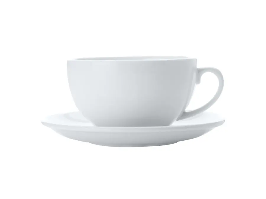 Cup & Saucer 320ml Cappuccino White Basics - Maxwell & Williams AA2744