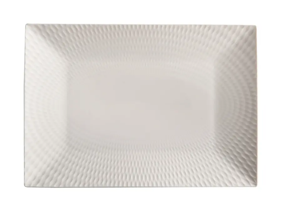 Platter 25x18cm Rectangular Diamonds White Basics - Maxwell & Williams DV0175