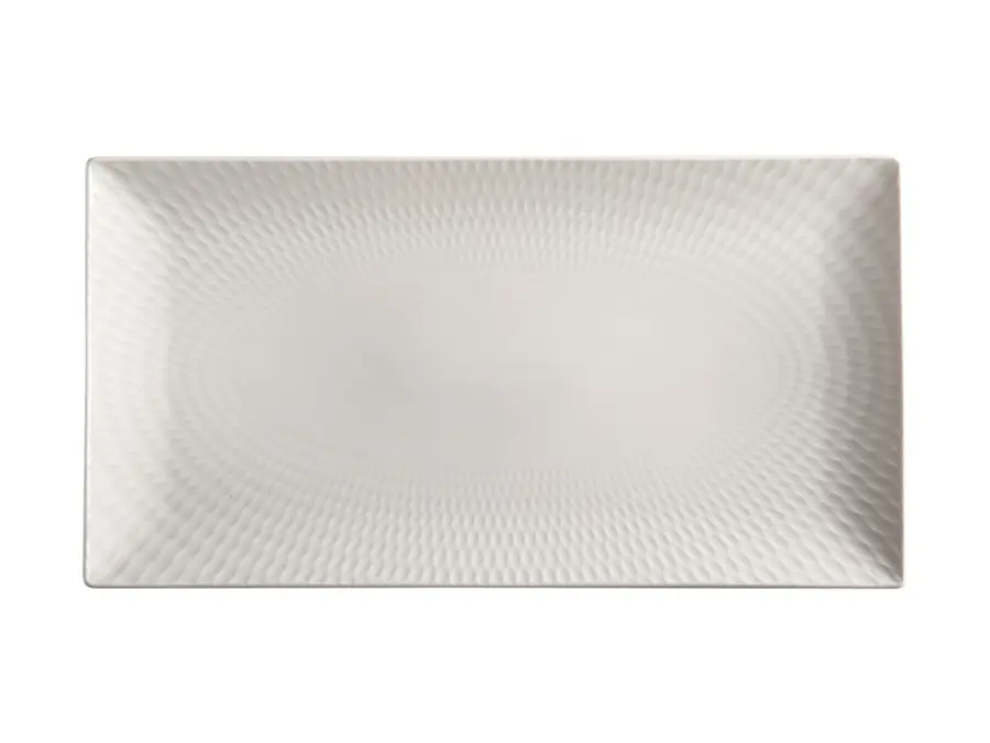 Platter 35x19cm Rectangular Diamonds White Basics - Maxwell & Williams DV0176