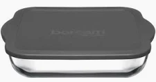 Casserole Dish 3200ml Square With Grey Lid (28x28cm) - Borcam 59024
