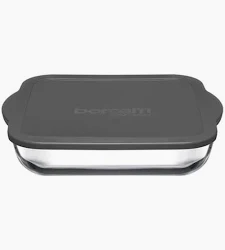 Casserole Dish 3850ml Rectangular With Grey Lid (40x25cm) - Borcam 59124