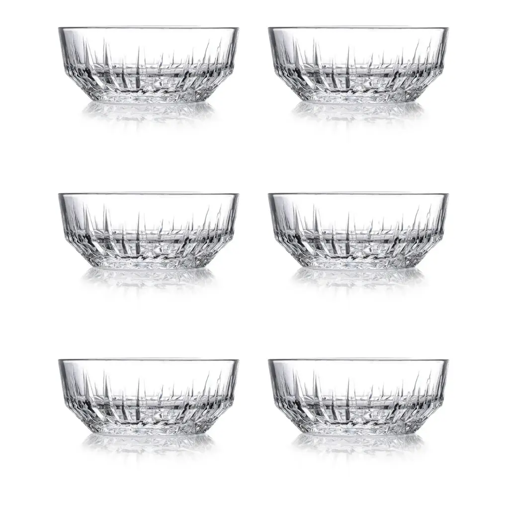 Bowl 6pc Set 180ml Glass - Echo 530044