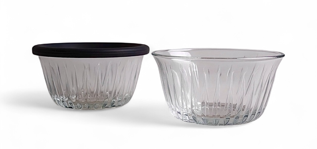 Bowl 6pc Set 250ml With Black Lids - Frezya 530146