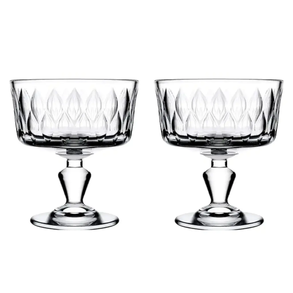 Bowl 2pc Set 250ml Glass - Leafy 440414