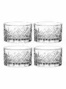 Bowl 4pc Set xxml Cut-Glass (9x5.3cm) - Timeless 530040