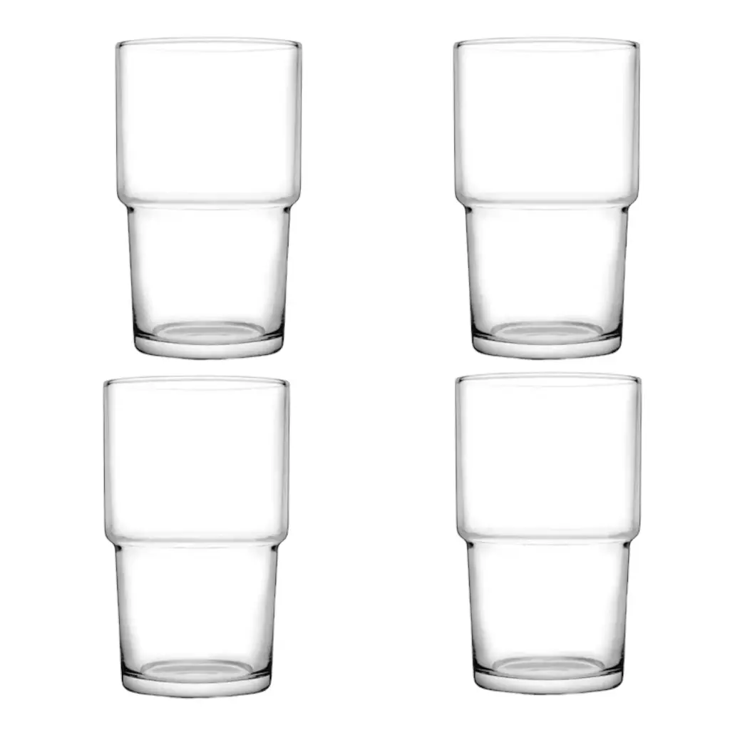 Tumbler Hiball 4pc Set 470ml Glass - Hill 420210