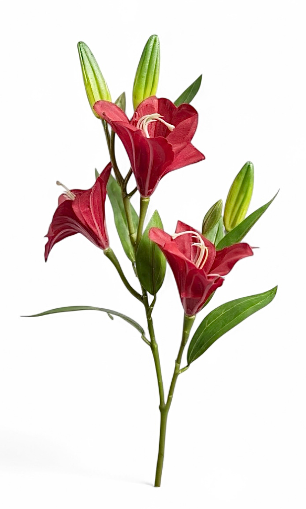Artificial Flower 78cm Three Head Amaryllis H-255