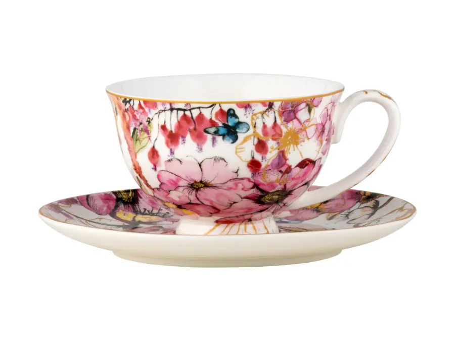 Cup & Saucer 200ml Footed Enchantment Estelle Michaelides - Maxwell & Williams HV0506