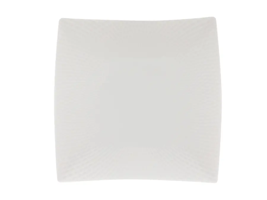 Plate 26x26cm Square Diamonds White Basics - Maxwell & Williams JX260026