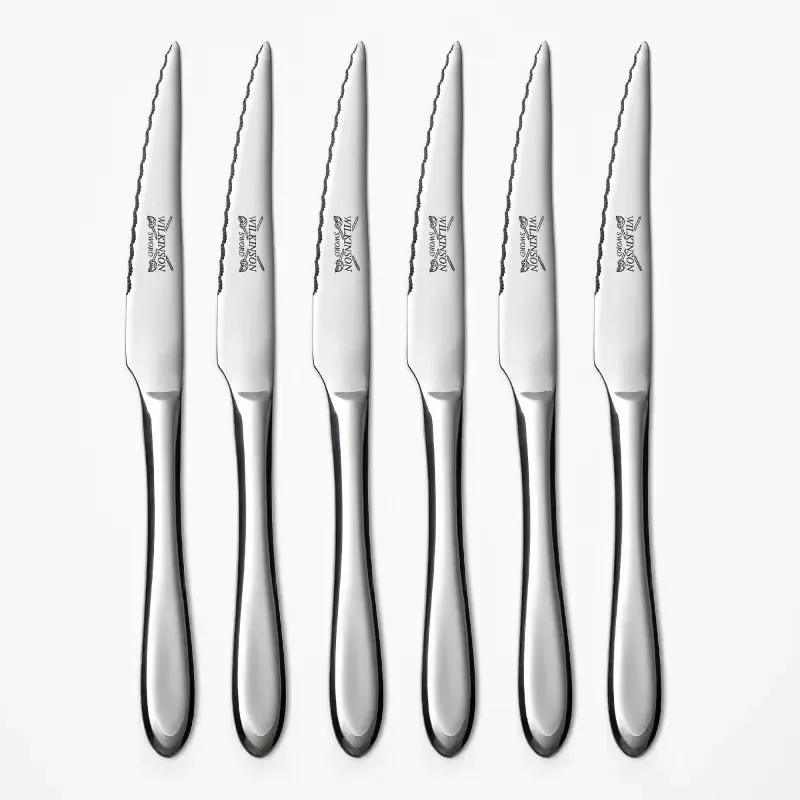 Steak Knife Set 6pc Teardrop 18/10 Stainless Steel - Wilkinson Sword 06218 