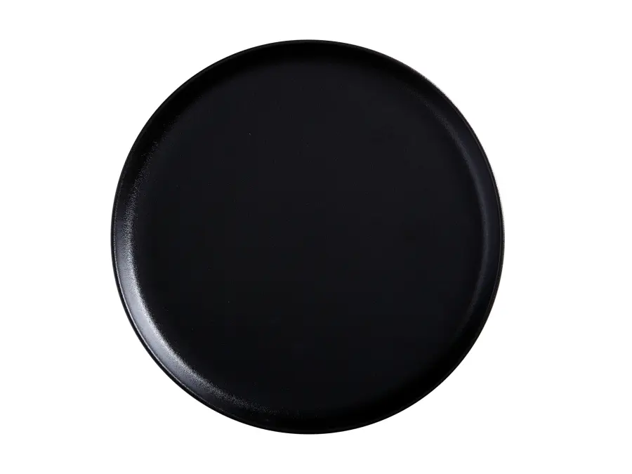 Platter 28cm Round High Rim Caviar Black - Maxwell & Williams AX0293