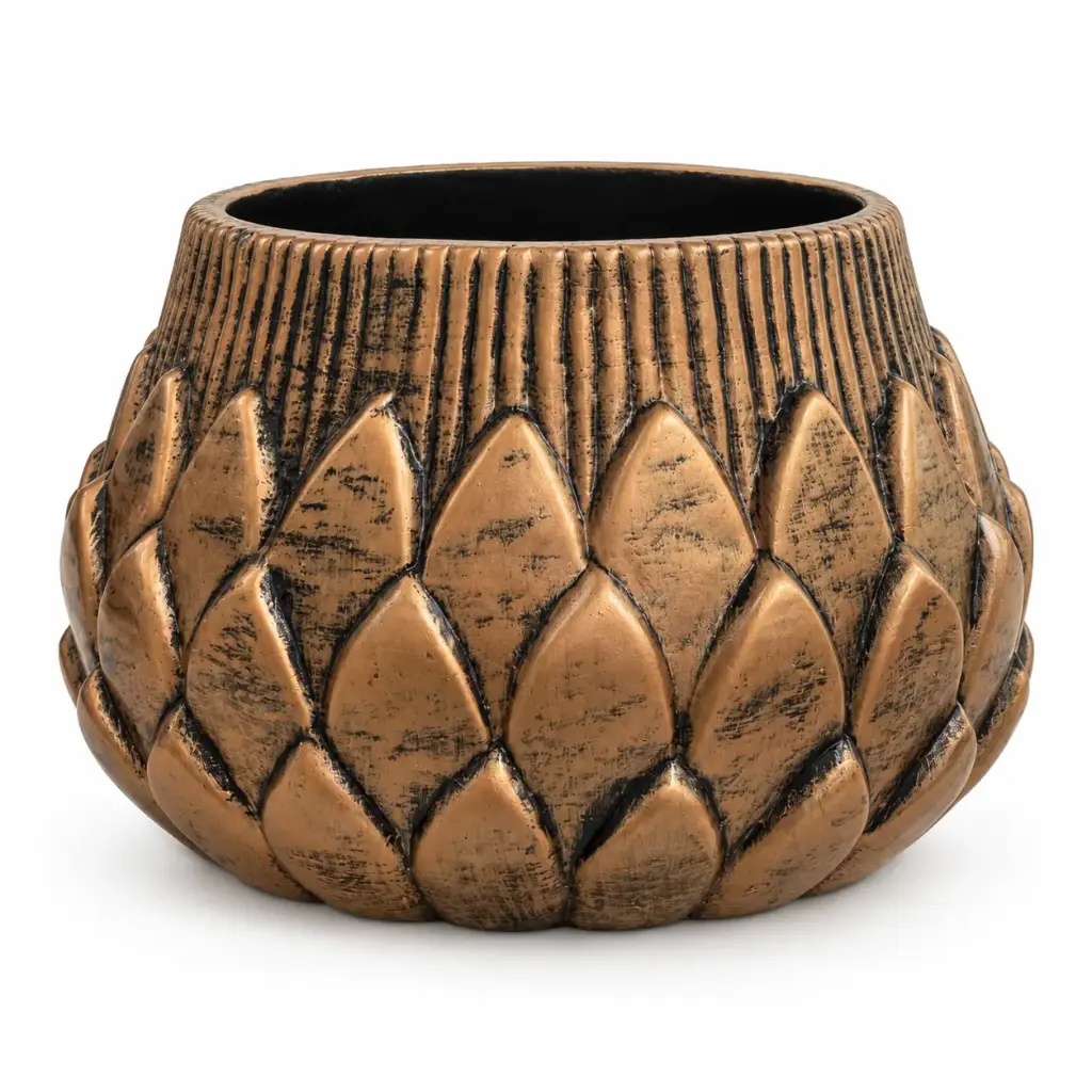 Planter AC 21cm (21x24cm) Pineapple Planter - Metallic