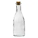 Oil/Vinegar 300ml Clear Bottle With Cork - 15097