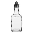 Oil/Vinegar 200ml Clear Square Bottle - 10568