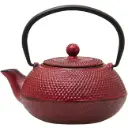 Teapot Cast Iron 600ml Tea Infuser Red 21752