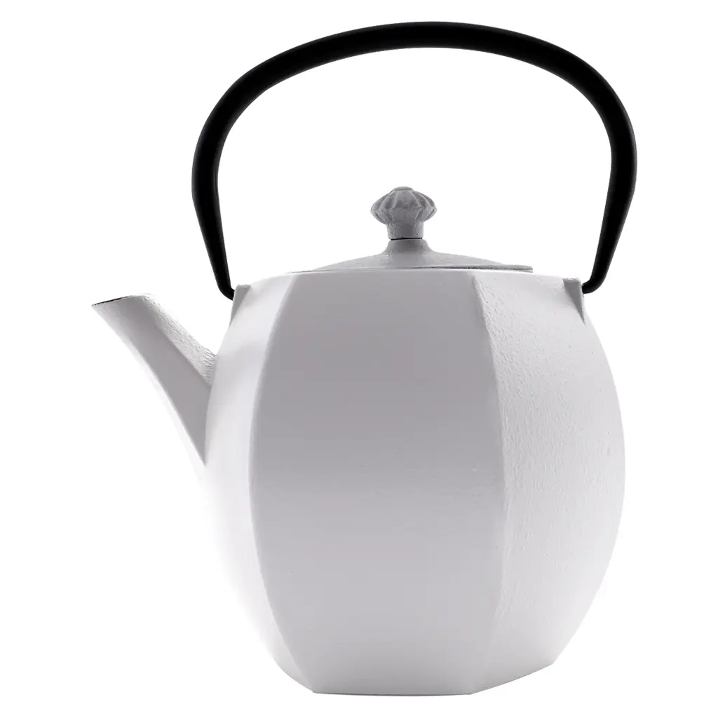 Teapot Cast Iron 800ml Nambu Tekki Style Tea Infuser White 21745