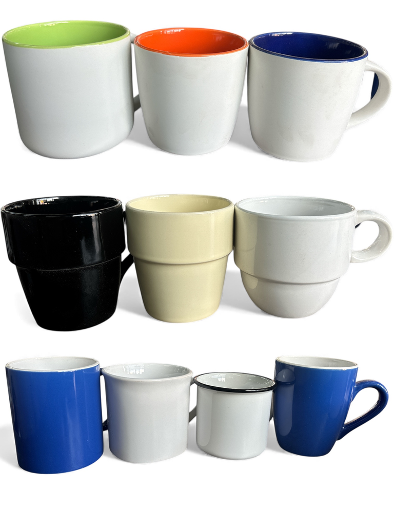 Coffee Mugs Assorted Size & Color