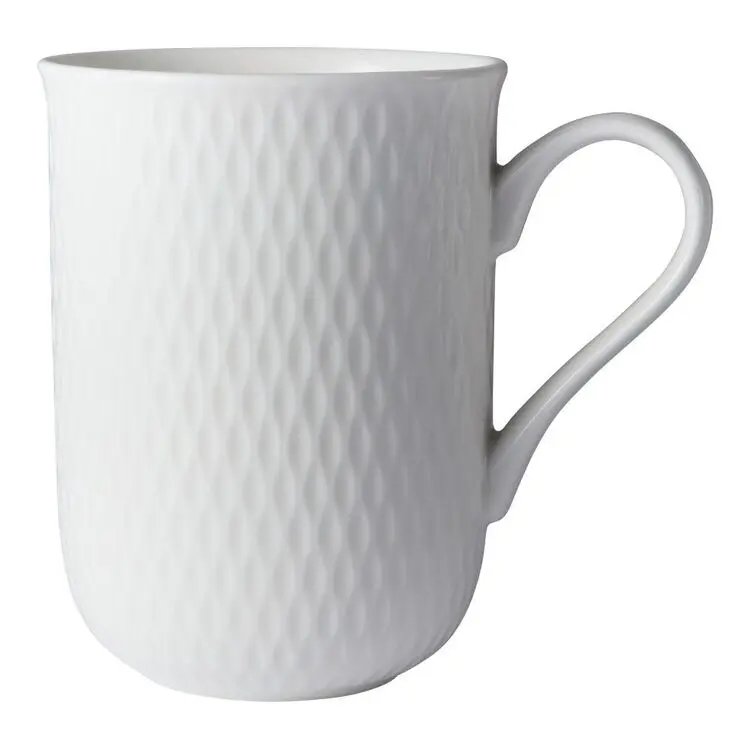 Coffee Mug 350ml White Basics Diamonds - Maxwell & Williams DV0258