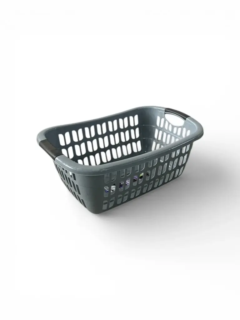 Laundry Basket 25lt Rectangular Plastic E-290