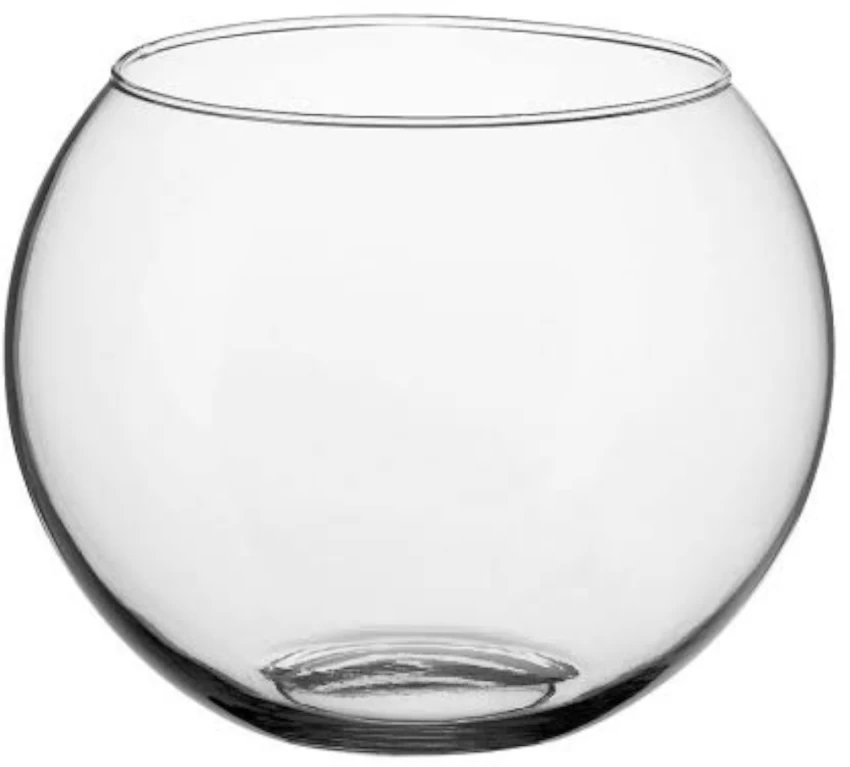 Glass Vase 16.5Cx13Cm Bubble Ball VAS20Q
