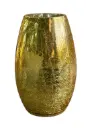 Glass Vase 25x15Cm Belly Gold VAS302126