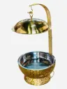 Chafing Dish 8lt Round Hanging Golden Cover