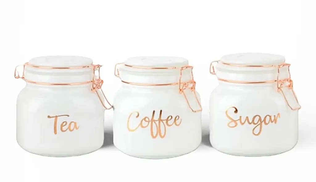 Canister Set 3Pc Glass with Lid TH02