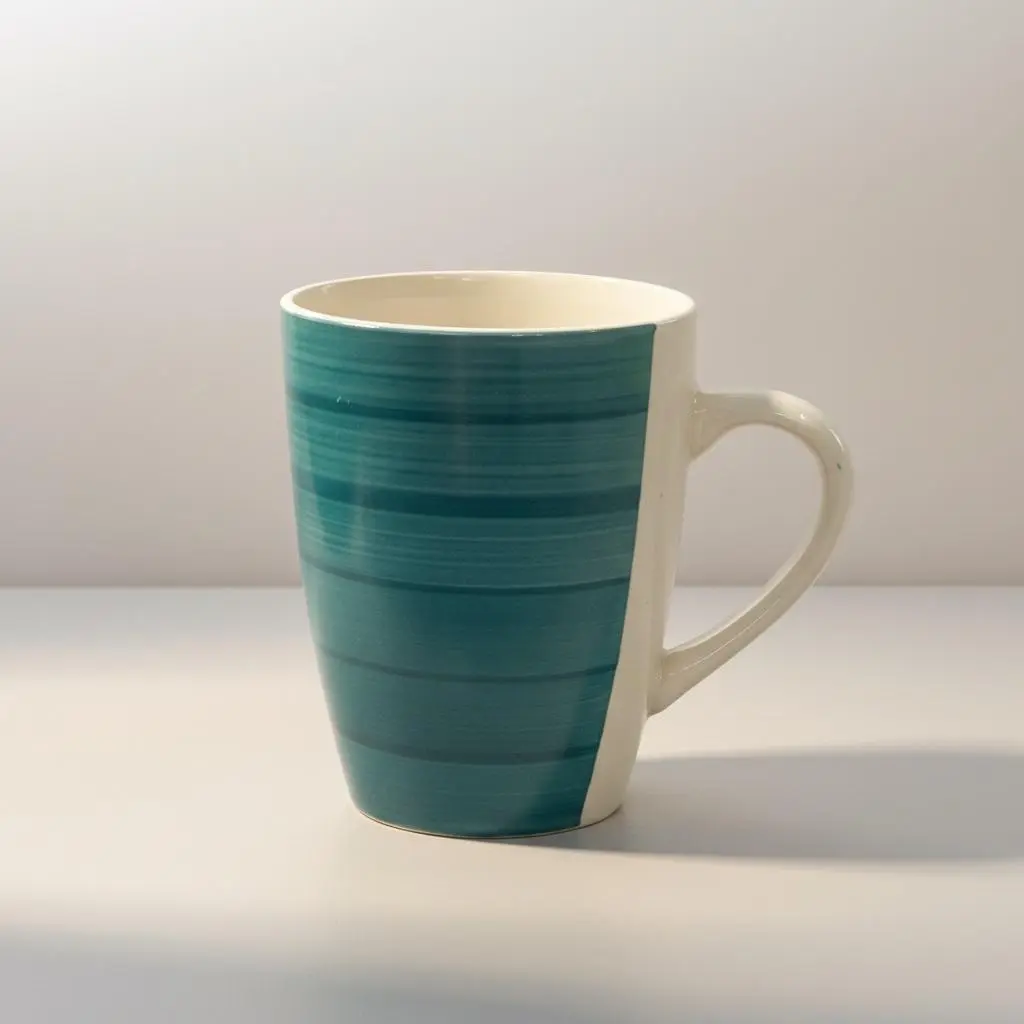 Coffee Mug 340ml Stoneware Hand Painted CUP-53