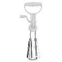 Egg Beater 310mm White ABS Plastic Handle & Stainless Steel - 30124