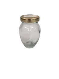Glass Jar 200ml Belly with Lid - JAR133 