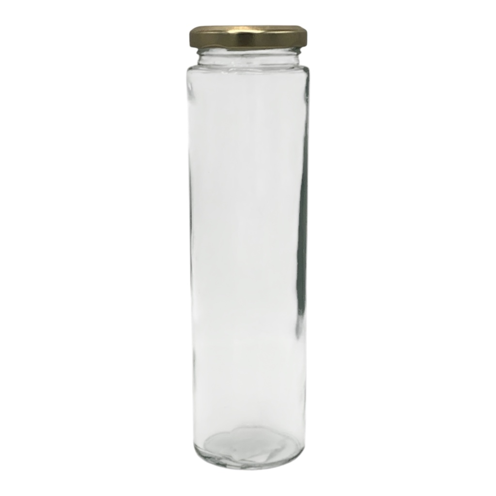 Glass Jar 450ml Round Tall with Lid Pasta - JAR149 