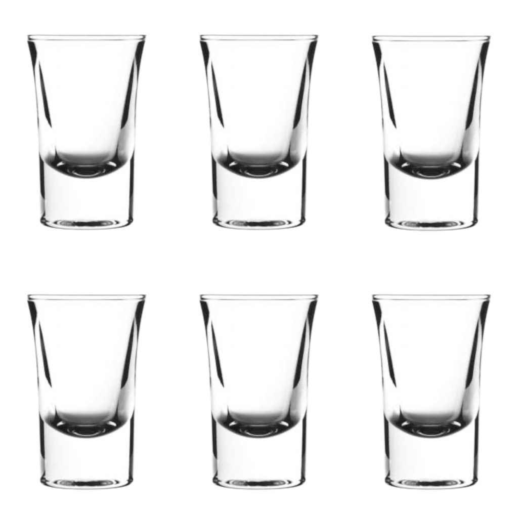 Shot Glass 6pc Set Niloufar Glass - TU523